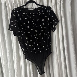 Lush Monochrome Patterned Top